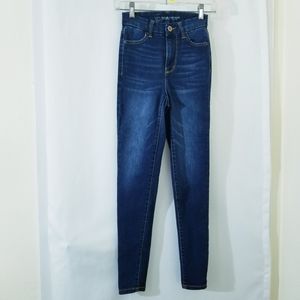 High waisted skinny jeans